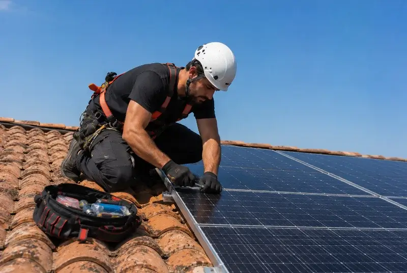 Maintenance et monitoring de panneaux solaires à Rou-Marson