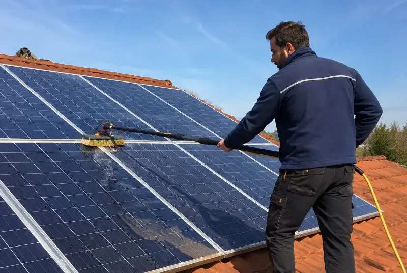 Nettoyage et entretien de panneaux solaires à Rou-Marson